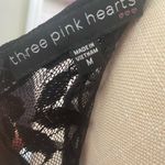 Three Pink Hearts MIDI dress Black Size M Photo 4