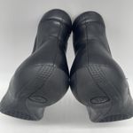 Johnston & Murphy  Womens 8 Booties Black Leather Flat Sole Slip On Soft Chelsea Photo 11