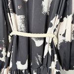 Alexis‎ x Target Long Sleeve Rope Belt Tiered Mini Dress Black White Print, Sz M Size M Photo 14