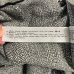 ZARA  Black/ White Herringbone Wide Leg Pants Small Elastic Waist Dress Trousers Photo 8