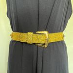 None Glittery Gold Womens Belt Size Small Jewel Medallions Large Gold Buckle 1.75" Photo 12