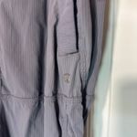 Lululemon ‎ Studio Crop Gray Striped Drawstring Yoga Athleisure Pants Womens 10 Photo 2