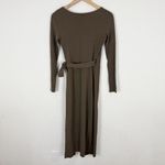 Babaton aritzia  gaudi matte jersey wrap dress in bark brown Photo 3