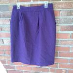 Vera Wang Simply Vera Purple wool skirt Photo 3