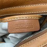 Michael Kors MICHAEL  Brookville Update Cognac Brown Leather Medium Bowling Bag Photo 10