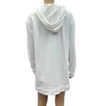 Flirtitude Active Off White French Terry Tunic Hoodie Sweatshirt Womens M L Photo 4