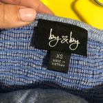 By & By Blue Short Sleeve Scrunched Top Size XS Photo 3