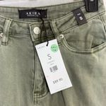 Akira NWT S Green Utility Cargo Pants Pockets Streetwear Y2K Grunge Cyberpunk Photo 4
