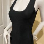 Bandage Backless Midi Dress Open Back Slim Fit Crew Neck Dress Party Dress Casual Dress Black Photo 5