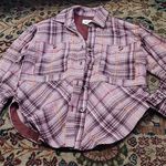 Anthropologie Hudson Plaid Shirt Jacket Size M Photo 6