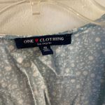 One Clothing Womens Juniors Midi Dress S Small Light Blue White Floral Print Photo 1