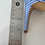 Kelly & Katie  Blue Stiped Satin Heeled Sandals Size 10 Photo 7