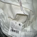 Free People  semi sheer white pleated button down shirt Medium NWT Photo 2