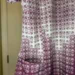 Barco Uniforms Women's Patterned Burgundy and White Scrub Top Red Size L Photo 4