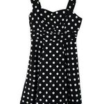 Hot Topic Black White Polka Dot Retro Pinup Dress Photo 0