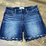 BKE Payton Stretch Cuffed Denim Jean Shorts Women’s 26 Distressed Photo 0