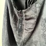 Lulu’s Women’s Black Floral Square Neck Open Back Mini Dress Size Small New Photo 7