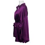 Retrofete NWT Scottie Purple Kimono Sleeve Belted Dress Women’s Size XL Silk Photo 5