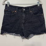 Levi's Levi’s Black High Rise Shorts Size 30 Denim Stretch Women’s Photo 0