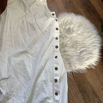 Madewell  Linen Cotton Side Button Midi Dress Photo 7