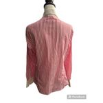 Brooks Brothers  White Pink 14 Fitted Button Down Top Photo 1