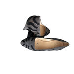 Prada Gray Black Suede Animal Print Heels Size 40.5 Photo 5