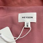 Heyson NWT Dusty Rose Linen Blend Faux Wrap Top Size Small Pink Photo 8