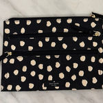 Kate Spade  Pouch Black Polka Dot Zipper Multipurpose Makeup Bag Photo 0