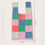 Multicolor Knit Bag, Double Handles Photo 1