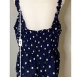 Ava & Viv Women’s Tank Top Smocked Floral Navy Blouse XL  Photo 5