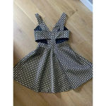 GB Gianni Bini Black Gold Cut Out Sides Sleeveless Mini Formal Dress Size M Fun Photo 8