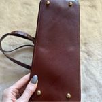 Brahmin Brown Leather And Croc Embossed Shoulder Bag Photo 8