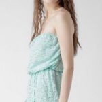 Forever 21 Mint Green Strapless Floral Lace Romper Photo 1