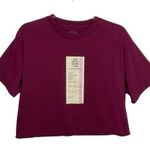 Anti Social Social Club Maroon Read Receipts Custom Cropped Tee Large ASSC Photo 0