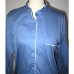 Natori NWT New Designer Womens S SleepShirt Cotton Blue White Supima Cotton Soft Photo 4