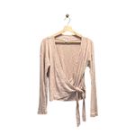 Billabong Wrap Mode Top Beige Size L Boho Beach Neutral Minimalist Spring Cute Photo 1