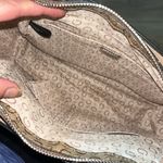 Guess  Rectangular Logo Brown Skinny Satchel Purse Handbag Photo 9