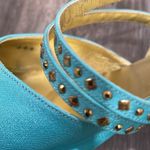 St. John  Aqua Slingback rhinestone heels Made In Italy size 9 “something blue” Photo 8