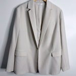 Vince  Women's Crepe Blazer In Magnolia (Off White) Size 18 Business Casual Work Photo 0