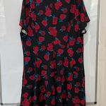 Lane Bryant Rockabilly Dress Black Red Floral
Rose Roses Plus Size 28 Fit Flare Photo 6