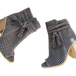 Womens London Rag Shoes Faux Suede Serena Heeled Bootie Ankle Boots Photo 0