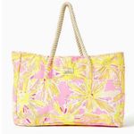 Lilly Pulitzer NWT  Be The Sunshine Canvas Tote Photo 0