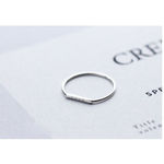 Boutique NEW Women's Dainty White Gold-Plated S925 LOVE Bar Ring Size 5‎ Photo 6