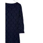 Boden Women's Sweater Dress Geometric Knee Length 3/4 Sleeve Purple/Black Sz. 8L Purple Photo 5