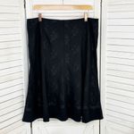 Worthington Lace Overlay Flare Skirt Black Size 14 Career Cocktail Evening Photo 7
