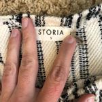 Storia Black and White Striped Crop Top long sleeved small Photo 7