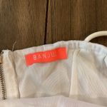 BANJUL  white embroidered floral lace high low midi maxi neck choker dress S Photo 11