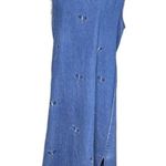 Vintage Jane Ashley Denim Dress Modest Womens Blue Jean Maxi Dragonfly u Set Size M Photo 9