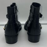 Lauren Ralph Lauren Margo Black Leather Zip Ankle Boots Size 6.5 Photo 2