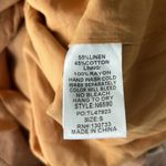 Umgee Mini Skirt Womens S Brown Linen Cotton Buckle Slit Neutral Scandinavian Photo 5